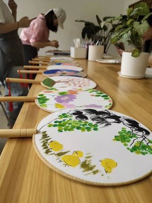 古木夕羊 | 兒童親子團(tuán)扇繪畫